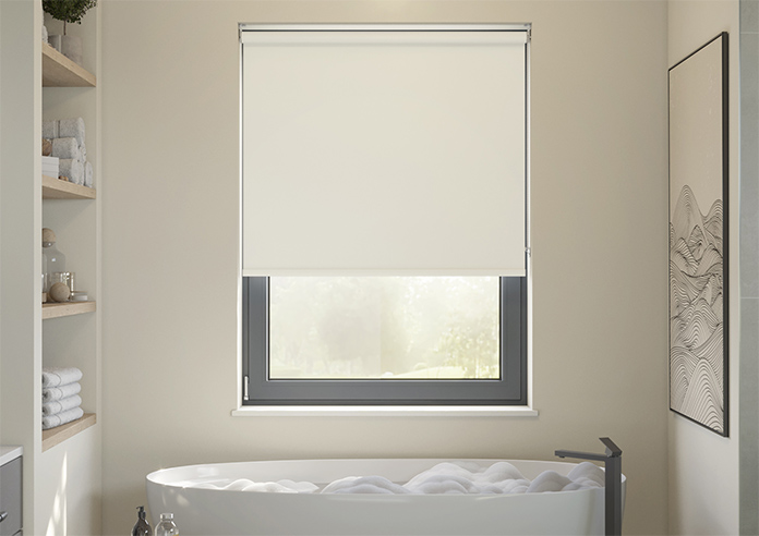 Oceana (Blackout), Cotton White - Twist&Fit Roller Blind - Image 3
